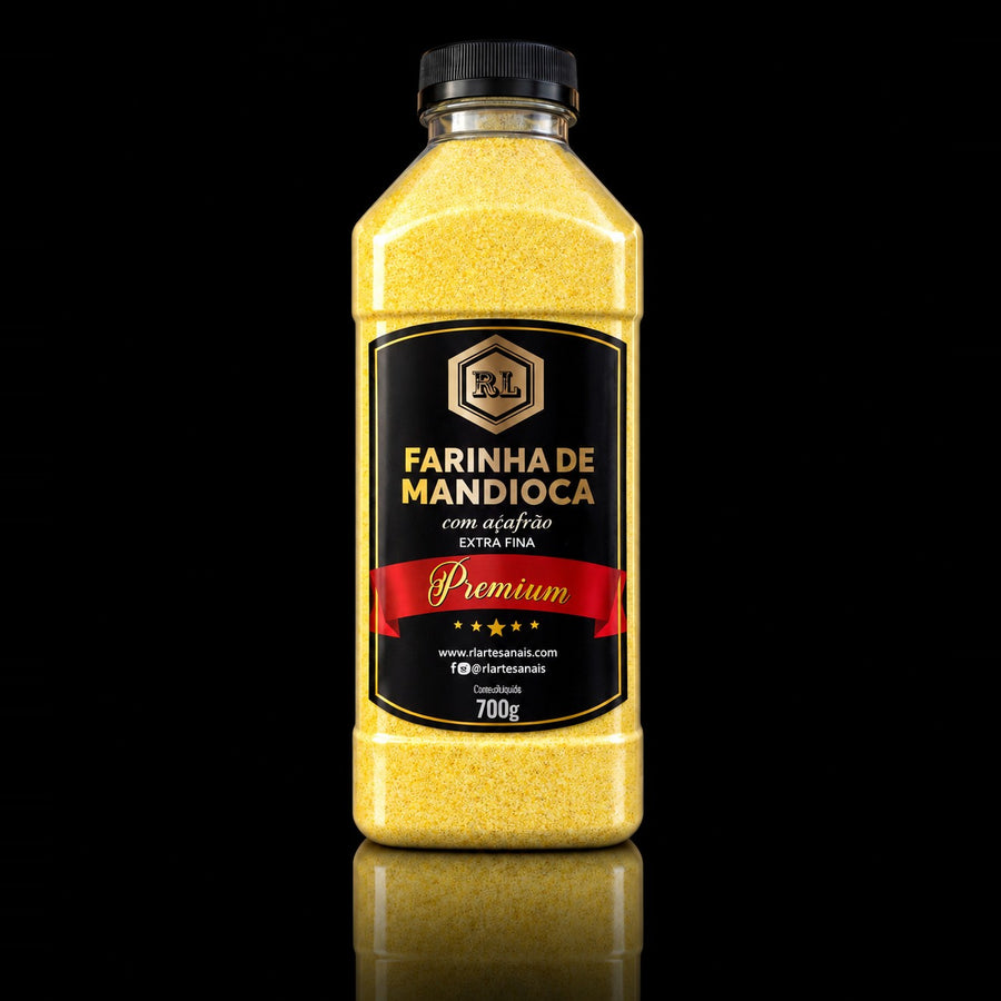 Farinha de Mandioca com Açafrão